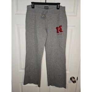 Vintage Jansport Sweatpants Nebraska Cornhuskers Gray XL Drawstring Baggy Y2K